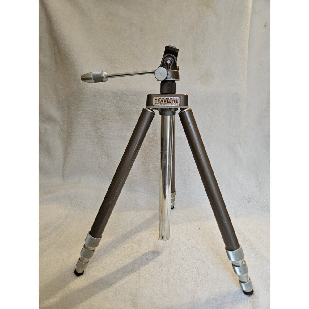 WHITEHALL TRAVELITE VINTAGE CAMERA TRIPOD W/DUALOK  MOUNT - PRE OWNED TR-1